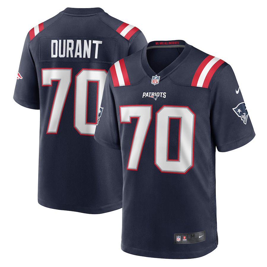 Men New England Patriots #70 Yasir Durant Nike Navy Game Player NFL Jersey->new england patriots->NFL Jersey